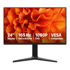 Amazon Basics 27 Inch Monitor, FHD 1080P, 100Hz, IPS, Built-in Speakers, VESA Compatible, USB Ports, Black