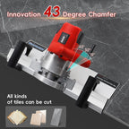 Electric Tile Cutter, 45 Degree Tile Chamfering Tool,1200 W Wet Cutter,Tile Cutter for Bevel Cuts,for Home Improvement