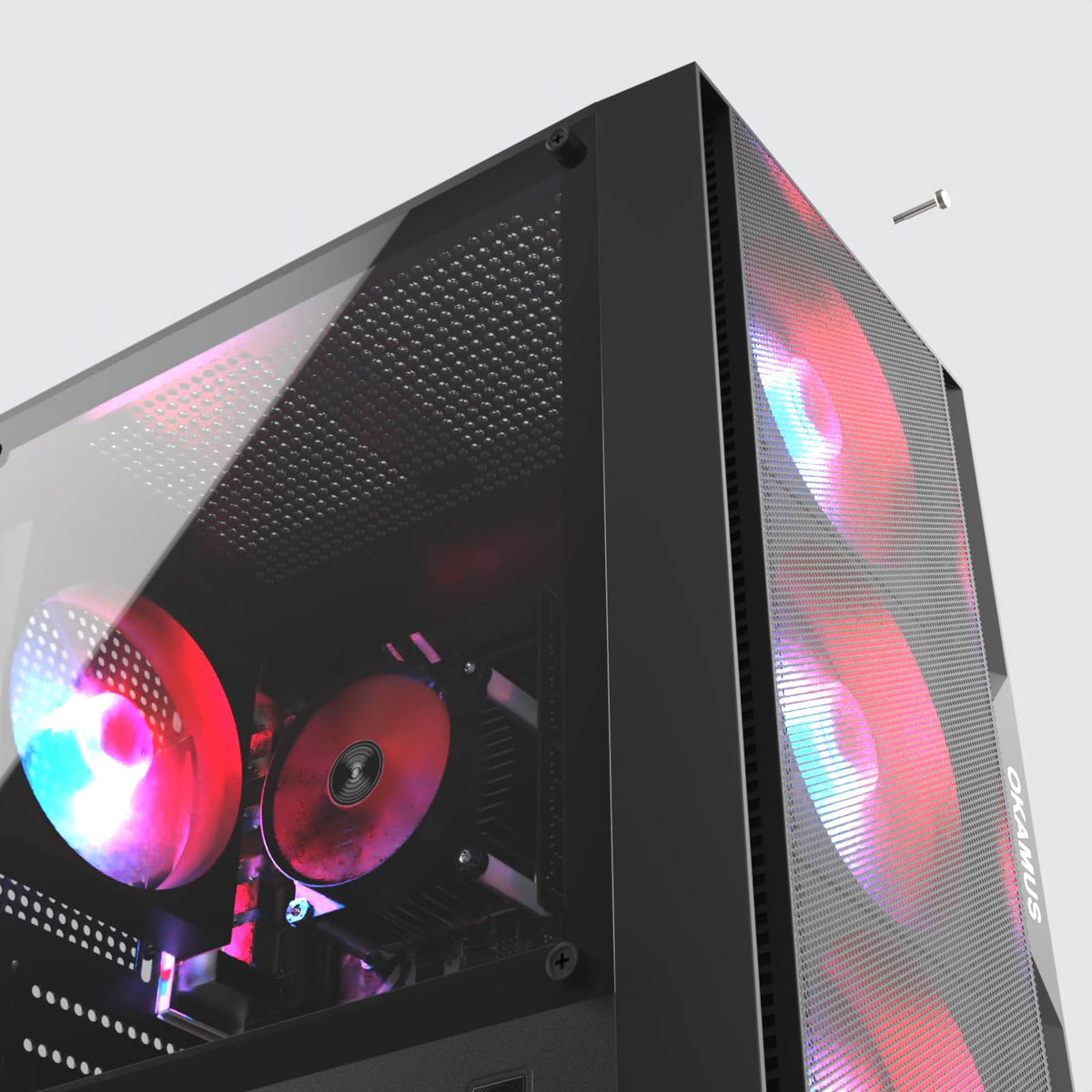 Prebuilt Desktop Computer, i7 CPU Up to 3.9GHz, Integrated Graphics Only Tower PC, 16GB RAM, 256GB M.2 SSD, RGB Fans x4,Win11 Home, WiFi 6+BT5.3, 400W PSU