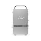 teenage engineering Computer-1 mini-ITX PC Computer case Chassis with Powder Coated Aluminum, Chrome Metal Handles, and Dual-Slot GPU, Small Form Factor, Compatible with SFX Power Supply (Aluminum)