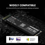 fanxiang S501 1TB NVMe SSD 3D NAND 1.3 PCIe Gen3x4 M.2 2280 Internal Solid State Drive (Read/Write Speed up to 2,150/1,600 MB/s) Compatible with Laptop & PC Desktop