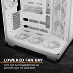 be quiet! Light Base 500 LX White PC Case, Fully Windowed Front and Side