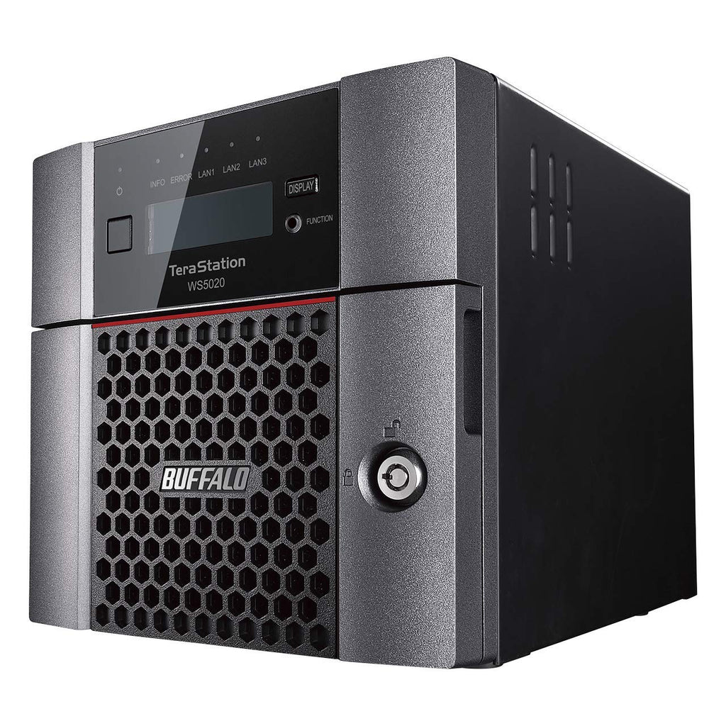 BUFFALO TeraStation WS5420DN 4-Bay Windows Server IoT 2025 Desktop NAS 32TB (4x8TB) w/HDD Included
