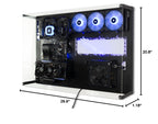 ABK Design - Wall Computer Case - Wall Pc Case - ATX Pc Case - Gaming PC Case - Wall Mount Pc Cases - Gaming Computer - ATX case - Custom Pc Cases - Wall Mount (Wall Computer + Plexiglass, Black)
