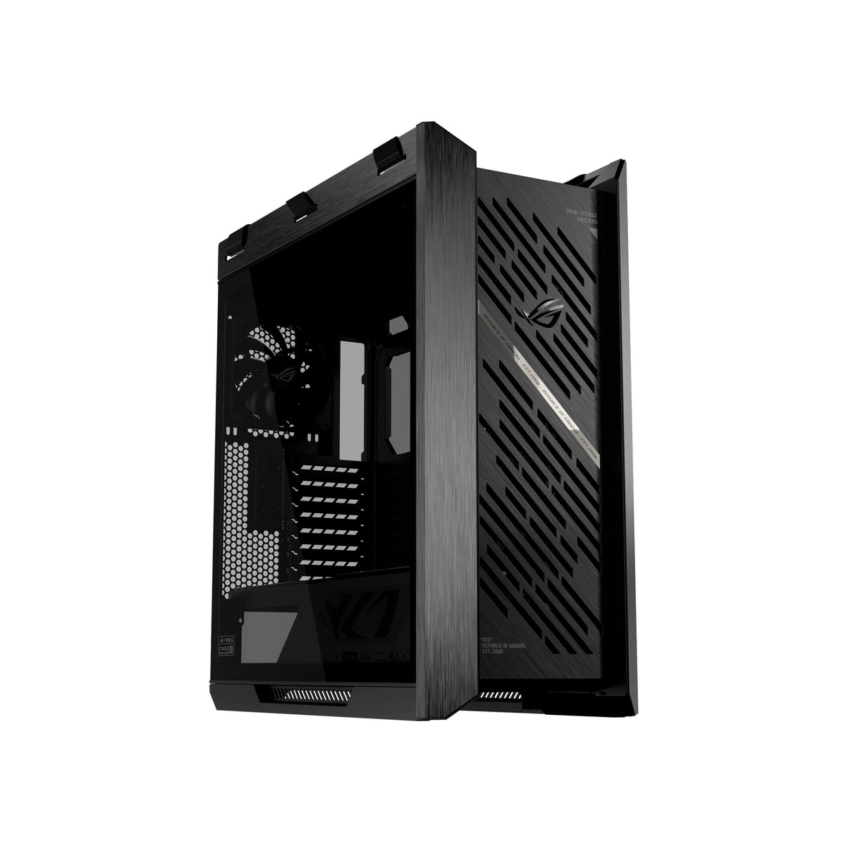 ASUS ROG Strix Helios II EATX Gaming PC case, with Dual Tempered Glass Side Panels, Support for Graphics Cards up to 450mm, Graphics Card Braces, Support up to 420mm radiators, 2 Year Warranty