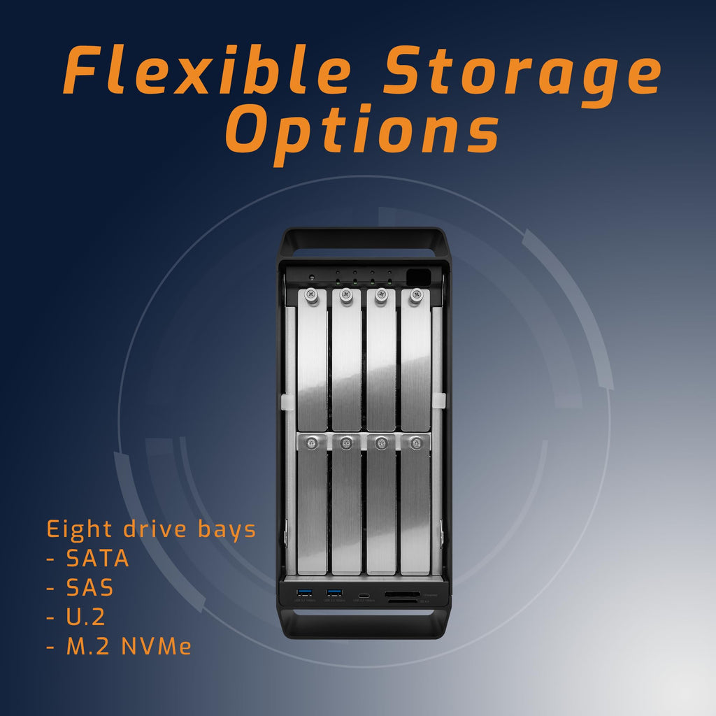 OWC ThunderBay Flex 8 0TB Storage/Dock/PCIe Expansion Enclosure