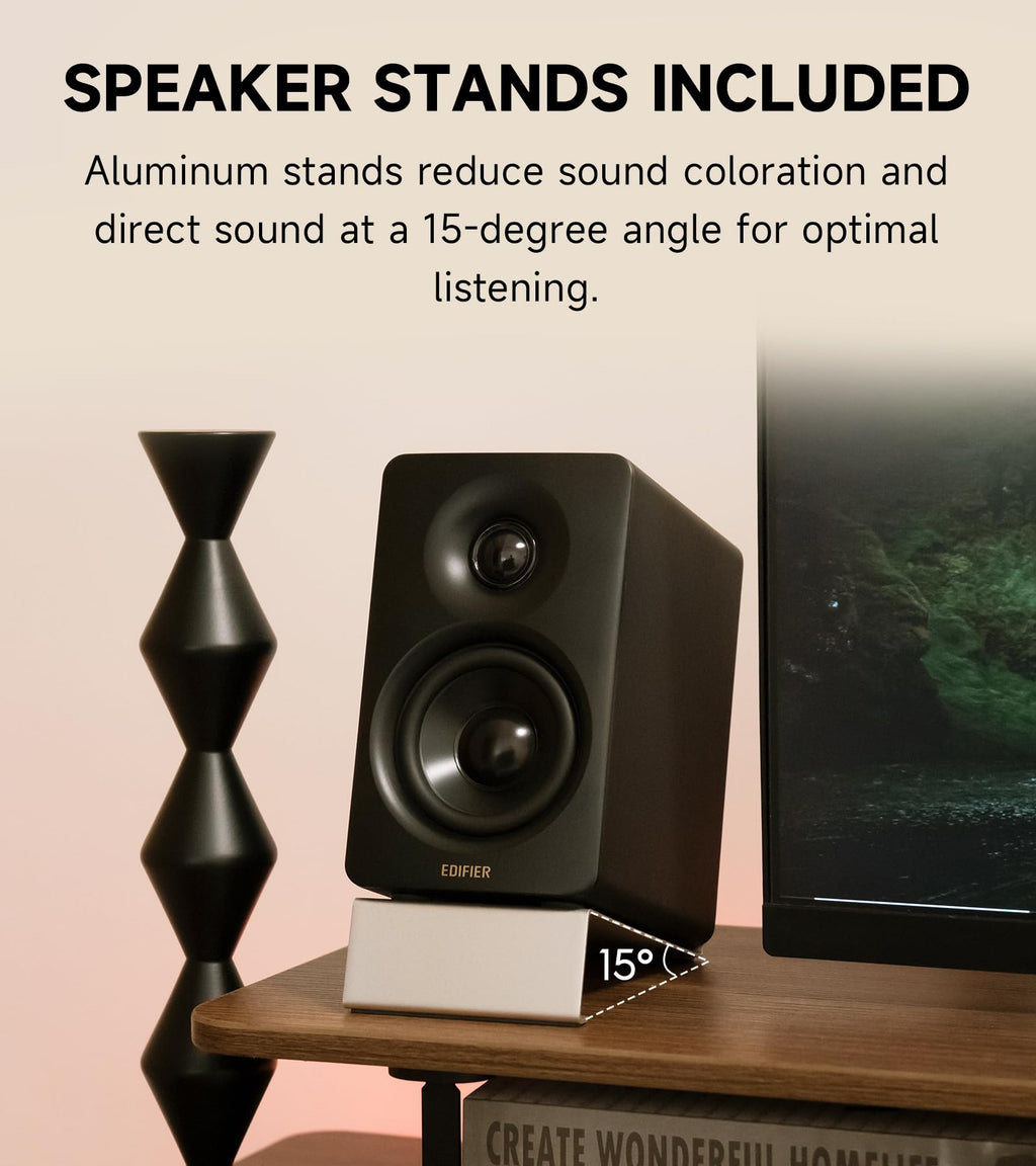 Edifier M60 Multimedia Speaker, 66W RMS Computer Speaker, Black