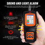 Gauss Meter, ±2% Accuracy Magnetometer, High Precision Industrial 0-2500mT Tesla Meter, Rechargeable Gaussmeter with Hall Probe, EMI & Surface Magnetic Field Tester, Data Storage