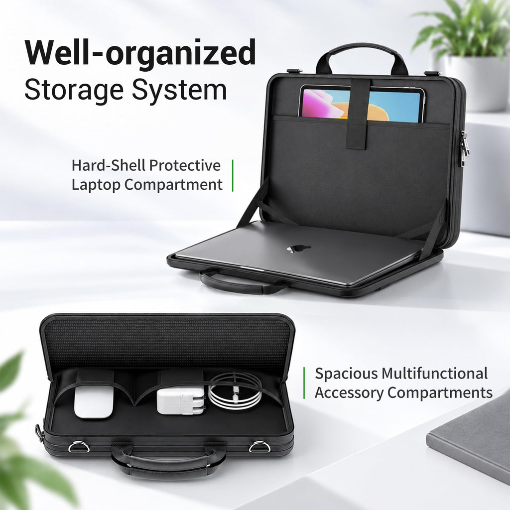 Smatree EX04 15-16 Inch Laptop Shoulder Bag Case,withHard-Shell&Soft Pocket