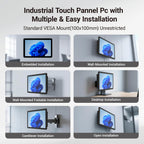 10.1" Industrial Mini Computer, Win 11 Embedded Panel PC with 10 Points Touchscreen Desktop Tablet, N5095 8GB RAM 128GB ROM HDMI 2.0 WiFi 5 Bluetooth 5.0 for Office/Automation/Kiosk/Bar/Warehouse