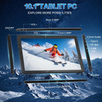 10.1" 2-in-1 Windows Tablet / Laptop, IPS Touchscreen,12GB RAM 128GBSSD