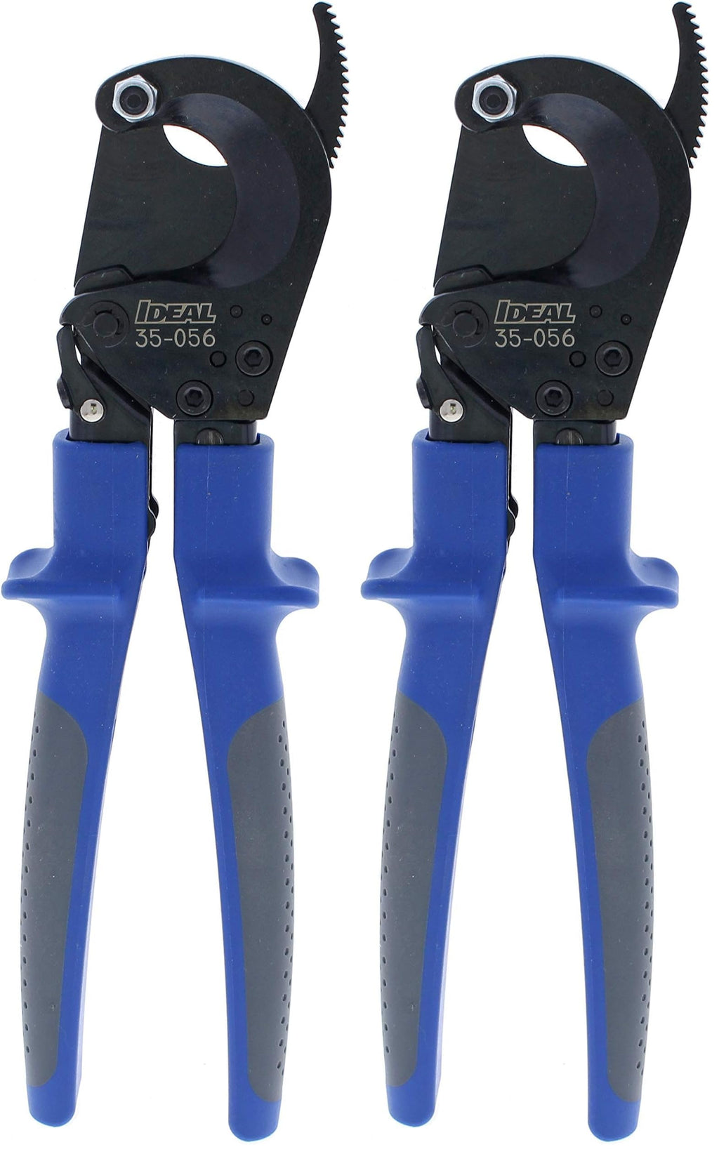IDEAL Electrical 35-056 Ratcheting Cable Cutter 400 MCM, Wire Cutting Tool w/Steel Rounded Blade, Quick Release Handle