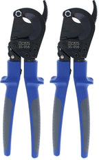 IDEAL Electrical 35-056 Ratcheting Cable Cutter 400 MCM, Wire Cutting Tool w/Steel Rounded Blade, Quick Release Handle