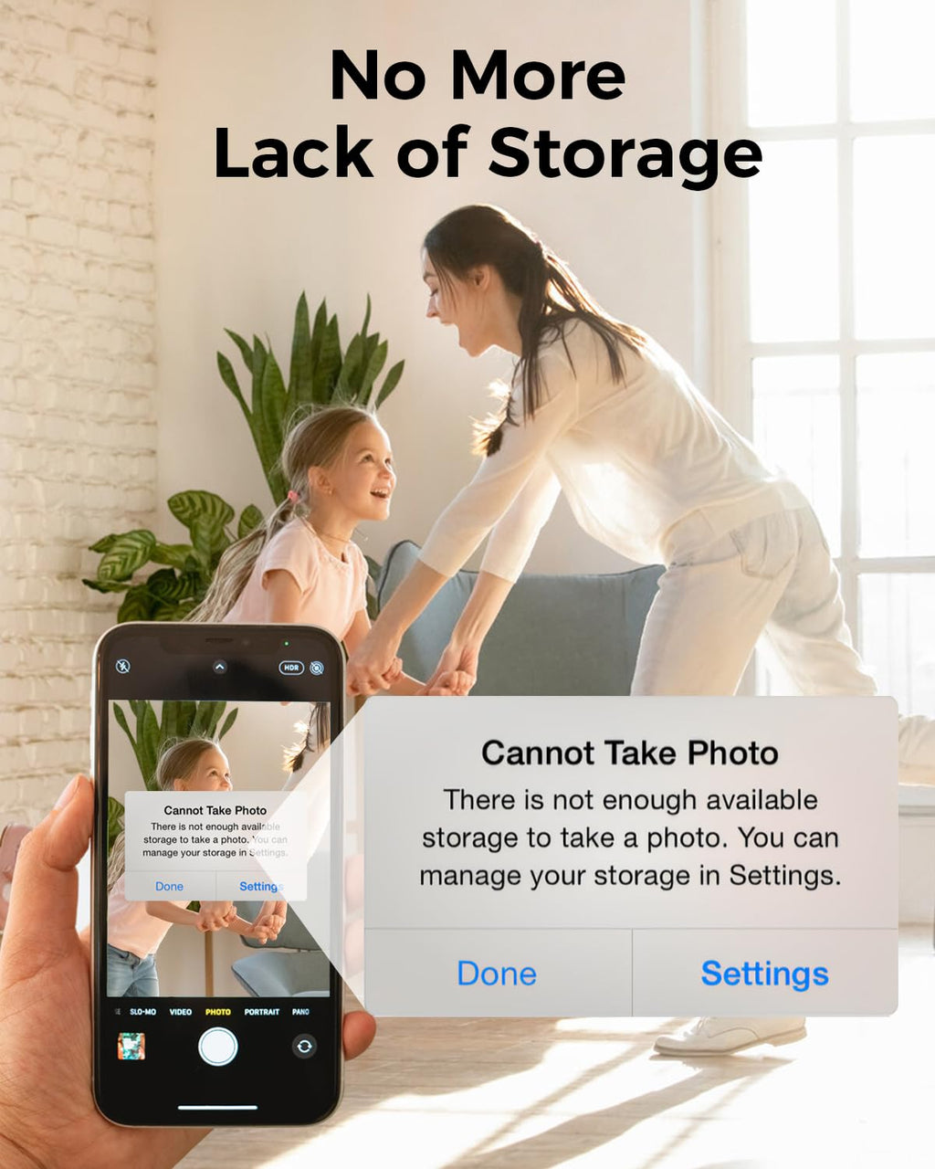 NEWQ 1TB External Hard Drive for iPhone, Android Phone & Computer Backup