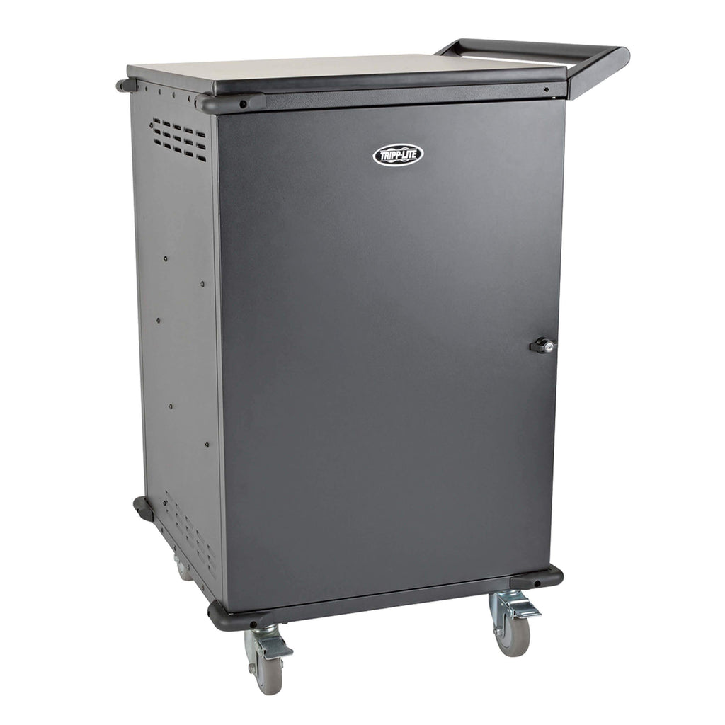 Tripp Lite 48-Port AC Mobile Charging Cart Storage Station for Chromebooks, iPads, Laptops, Tablets, Black (CSC48AC)