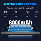COLORROOM 2026 Android16 Tablet 11inch, Face Unlock, 18W Fast Charging,Gray