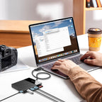 YOTUO 2TB Docking Station External Hard Drive Storage, USB-C Hub + HDD 7-in-1, USB 3.0, SD/TF Card, HDD for Windows, Mac, Android, TV, iPhone 15/16/17, Laptop, Desktop, PC