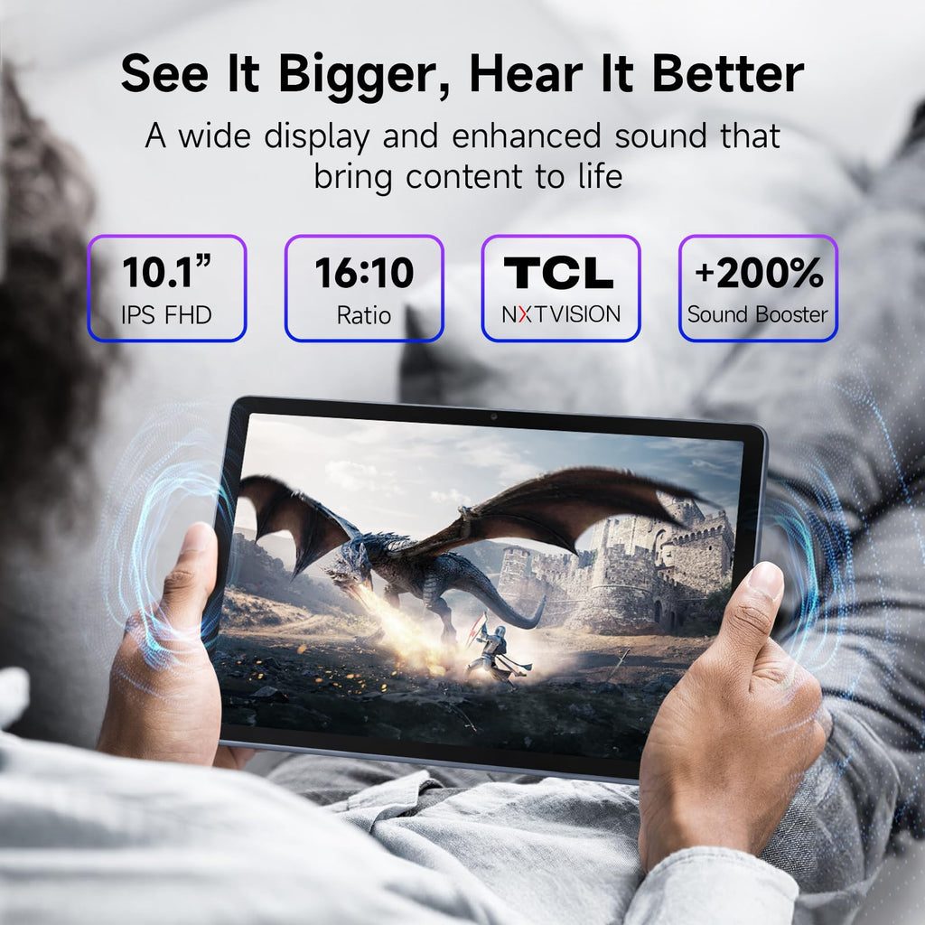 TCL TAB 10 Gen 4 Android Tablet, 10.1" FHD Display, 4+128GB