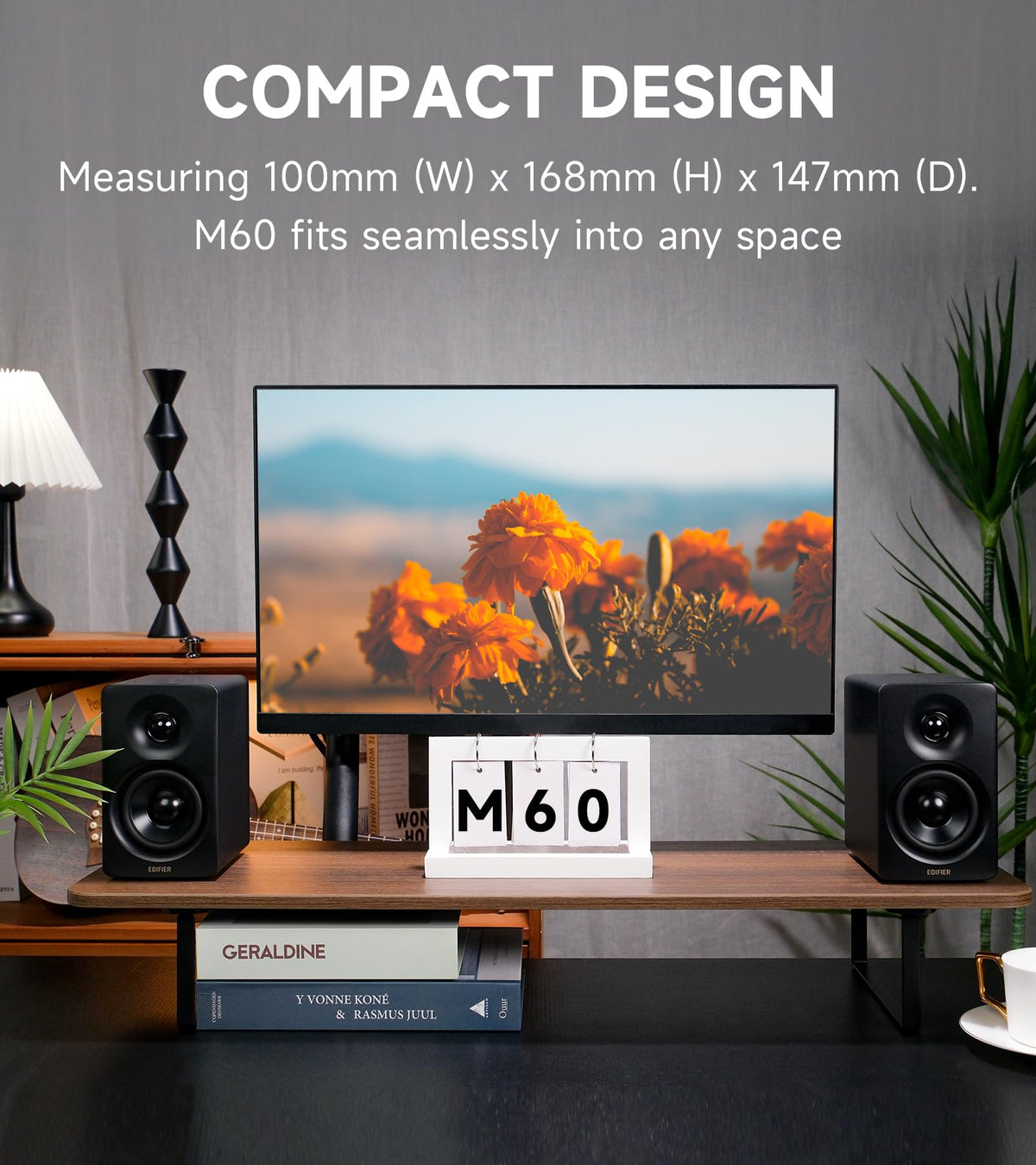 Edifier M60 Multimedia Speaker, 66W RMS Computer Speaker, Black
