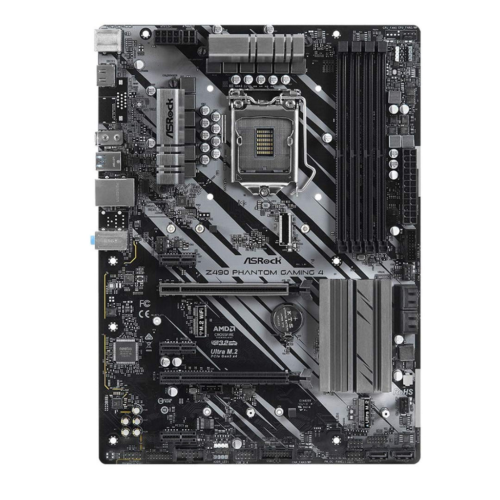 ASRock Z490 Phantom Gaming 4 Supports 10 th Gen Intel ® Core™ processors (Socket 1200) motherboard