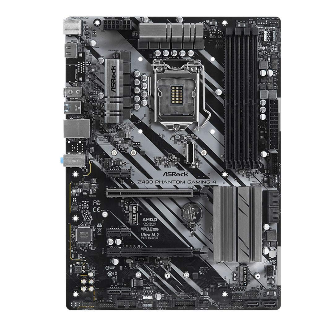 ASRock Z490 Phantom Gaming 4 Supports 10 th Gen Intel ® Core™ processors (Socket 1200) motherboard