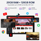 2026 Upgraded Android 16 Tablet, 10 Inch Tablet with Keyboard 128GB + 20GB