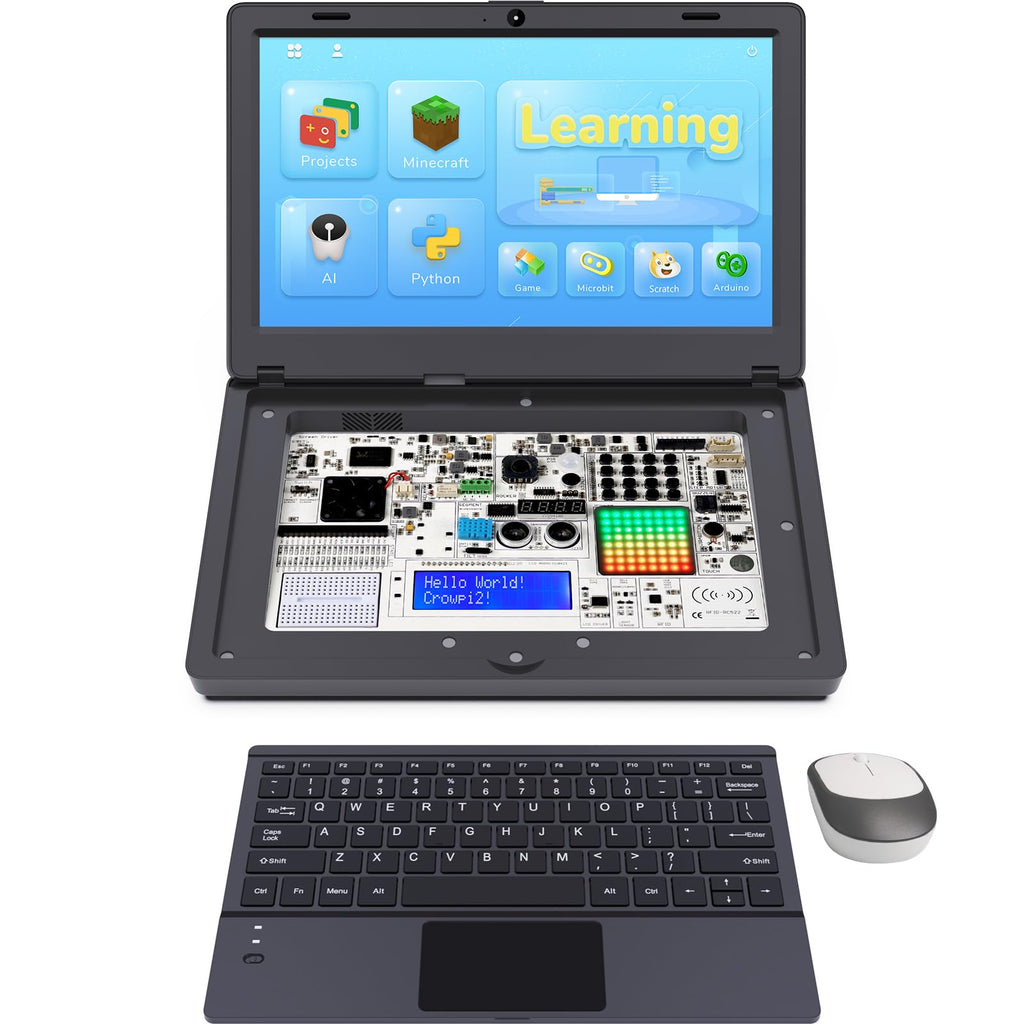 ELECROW CrowPi Case Kit for Raspberry Pi 5, 9-Inch Display
