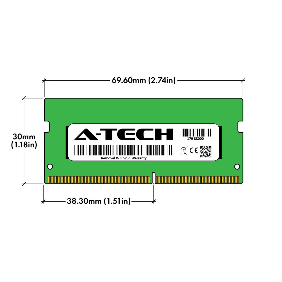 A-Tech 16GB Kit (2x8GB) RAM for Dell Inspiron 3481, 5370, 5570, 5770, 7570 Laptop | DDR4 2400MHz PC4-19200 SODIMM 1.2V 260-Pin Non-ECC SO-DIMM Memory Upgrade