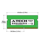 A-Tech 8GB Kit (2x4GB) RAM for Dell OptiPlex 7080, 5080, 3090, 3080 Micro Desktops | DDR4 2666 MHz SODIMM PC4-21300 Memory Upgrade