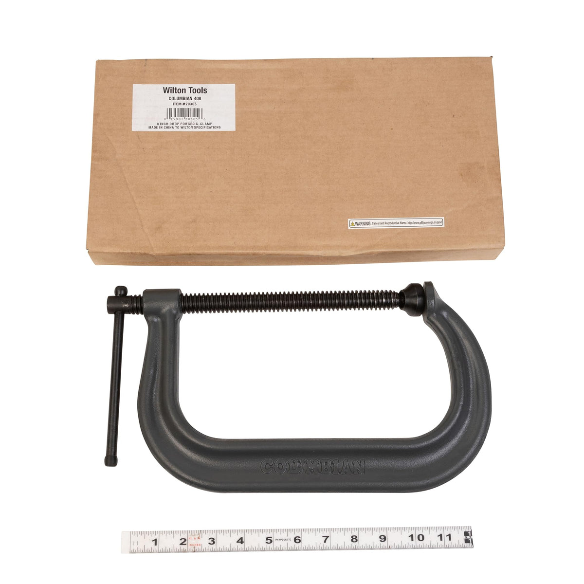 Wilton Columbian C-Clamp, 8" Opening, 4-15/16" Throat, 6900 Lbs. Clamping Force (Model H408) (Pack of 2)