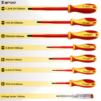 WEDO 13PCS 1000V Insulated Tool Set, Screwdriver & Pliers Set, Magnetic VDE Tools for Electrician, Repair Bag, Home Improvement DIY Tools