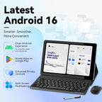 Android 16 Tablet 10.1 Inch, 26GB RAM 128GB ROM, 1TB Expandable, 5GHz WiFi