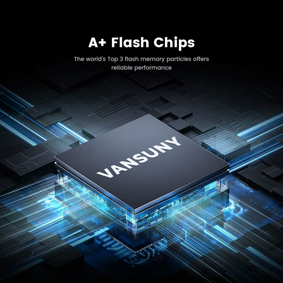 Vansuny 1TB Portable External SSD, USB 3.1 Gen2 500MB/s High-Speed Data Transfer, Metal USB C Mini Portable External Solid State Drive for PC, Laptop, Phones and More