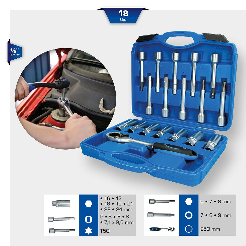 Brilliant Tools BT651250 18-Piece Set Shock Absorber Tool Kit