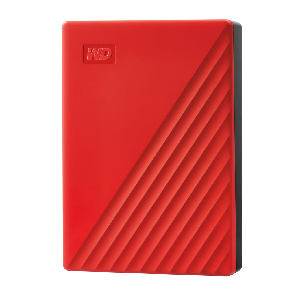 WD 1TB My Passport, Portable External Hard Drive, Red, backup software with defense against ransomware, and password protection, USB 3.1/USB 3.0 compatible - WDBYVG0010BRD-WESN