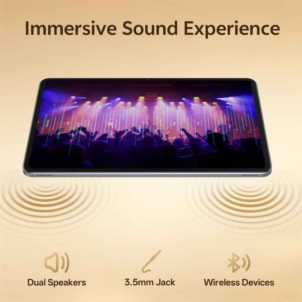 12 Inch Android 16 Tablet, 2K Display, 30GB RAM, 128GB Storage Expandable