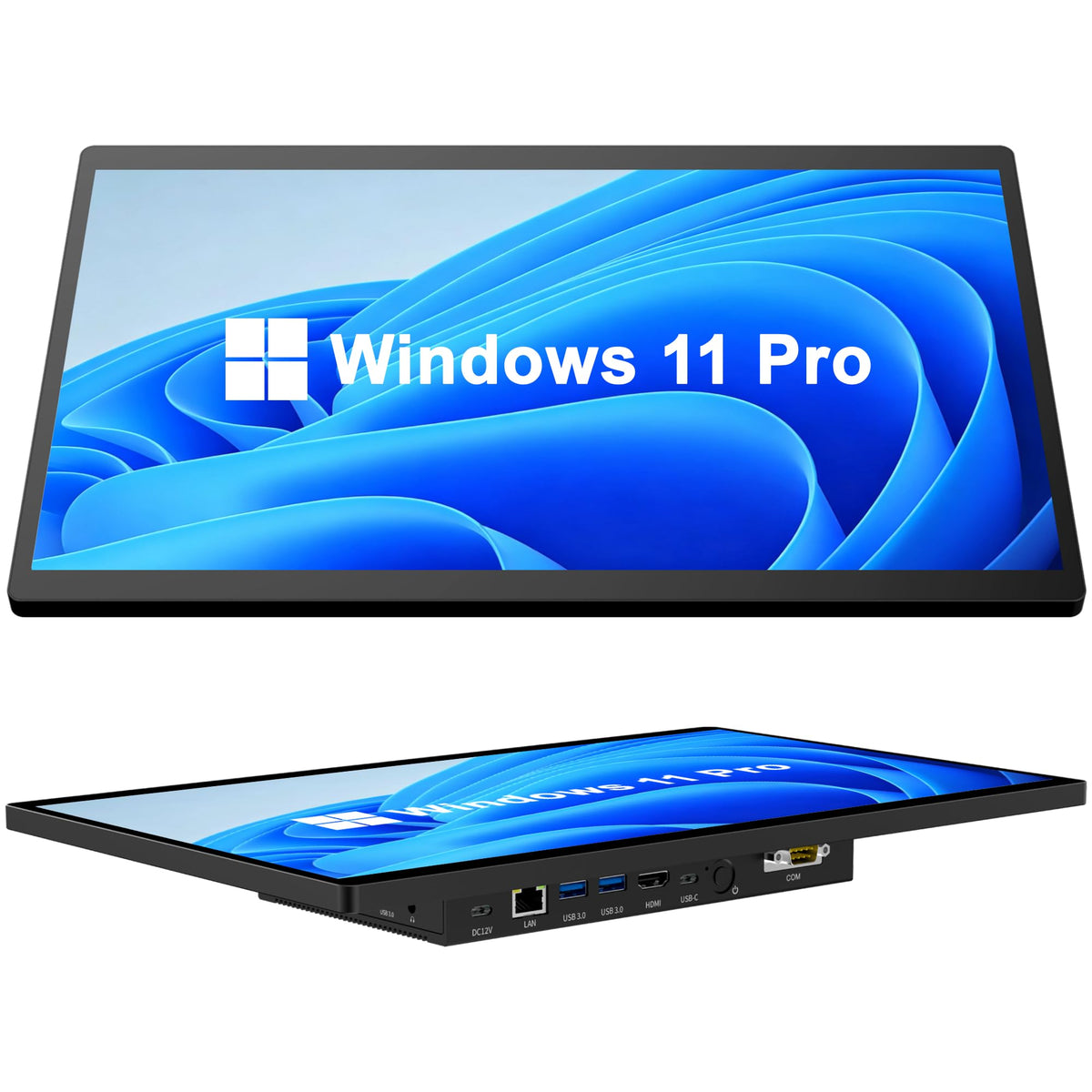 All-in-One Panel PC Industrial Touchscreen Tablet 15.6", Fanless Embedded Panel Computer Win11 Pro N5095 8GB RAM 128GB ROM, Tablet PC 1920 * 1080 IPS, 4xUSB3.0, Full FunctionType-C, HDMI, LAN