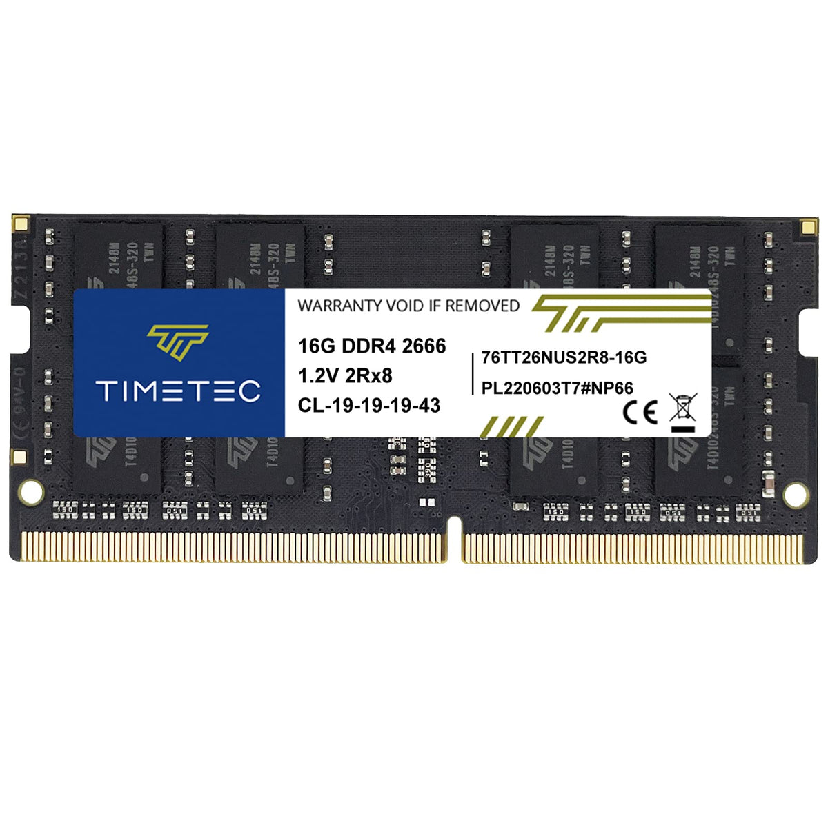Timetec Elite 32GB KIT (2x16GB) DDR4 2666MHz (PC4-2666V) PC4-21300 SODIMM Laptop RAM – 260-Pin 1.2V CL19 Non-ECC Unbuffered Memory Module for Laptop, Notebook, Mini PC, All-in-One