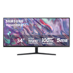 SAMSUNG 34" ViewFinity S50GC Series Ultra-WQHD Monitor, 100Hz, 5ms, HDR10, AMD FreeSync, Eye Care, Borderless Design, PIP, PBP, LS34C502GANXZA, 2023, Black