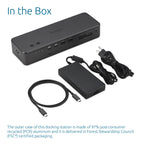 Kensington EQ Pro Thunderbolt™ 5 Dock Designed for MacBook, Optimized for M-Series Pro/Max Models, 140W PD, 80Gbps Data Transfer, Built-in and Lockable PCle M.2 SSD Slot for Quick Storage K33612NA