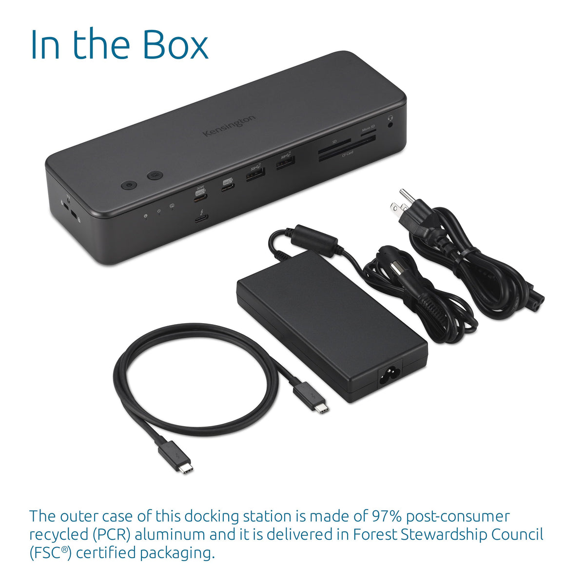 Kensington EQ Pro Thunderbolt™ 5 Dock Designed for MacBook, Optimized for M-Series Pro/Max Models, 140W PD, 80Gbps Data Transfer, Built-in and Lockable PCle M.2 SSD Slot for Quick Storage K33612NA