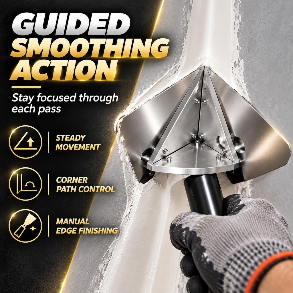Stainless Steel Internal Corner Finishing Trowel, Inside Corners Scraper