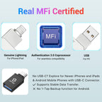 True Capacity 512GB Apple MFi Certified Photo Stick Flash Drive for iPhone