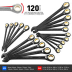 STARWORK TRUE MECHANIC 303-Piece Mechanics Tool Set, 120-Tooth Ratcheting Wrench Set, 1/4", 3/8", 1/2" Drive, Professional, SAE/Metric