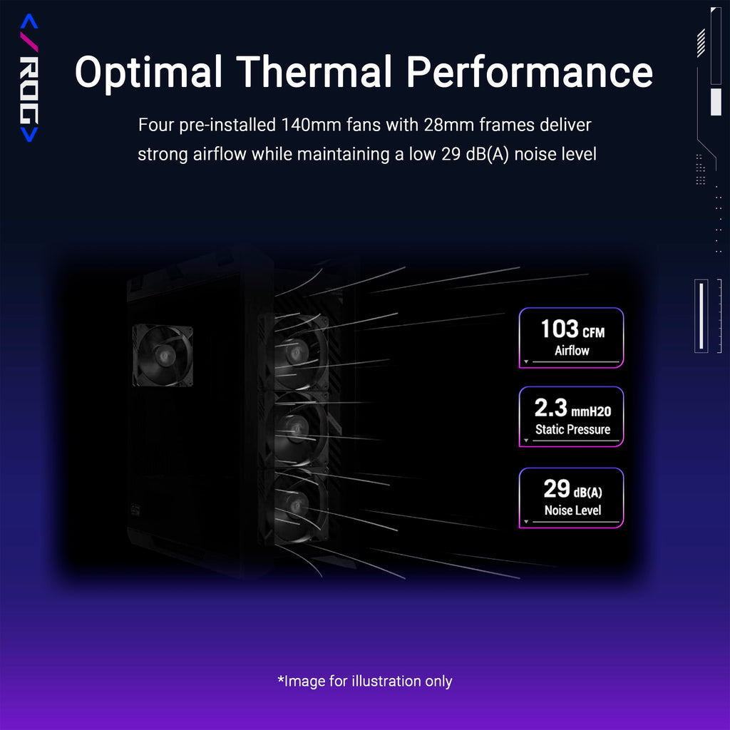 ASUS ROG Strix Helios II EATX Gaming PC case, with Dual Tempered Glass Side Panels, Support for Graphics Cards up to 450mm, Graphics Card Braces, Support up to 420mm radiators, 2 Year Warranty