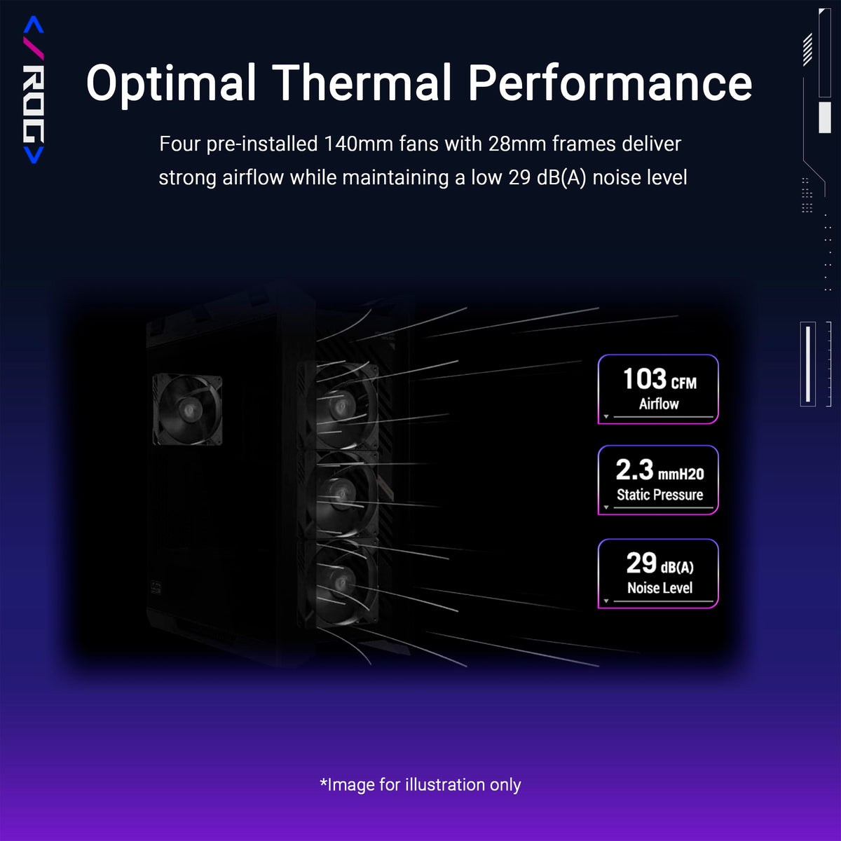 ASUS ROG Strix Helios II EATX Gaming PC case, with Dual Tempered Glass Side Panels, Support for Graphics Cards up to 450mm, Graphics Card Braces, Support up to 420mm radiators, 2 Year Warranty