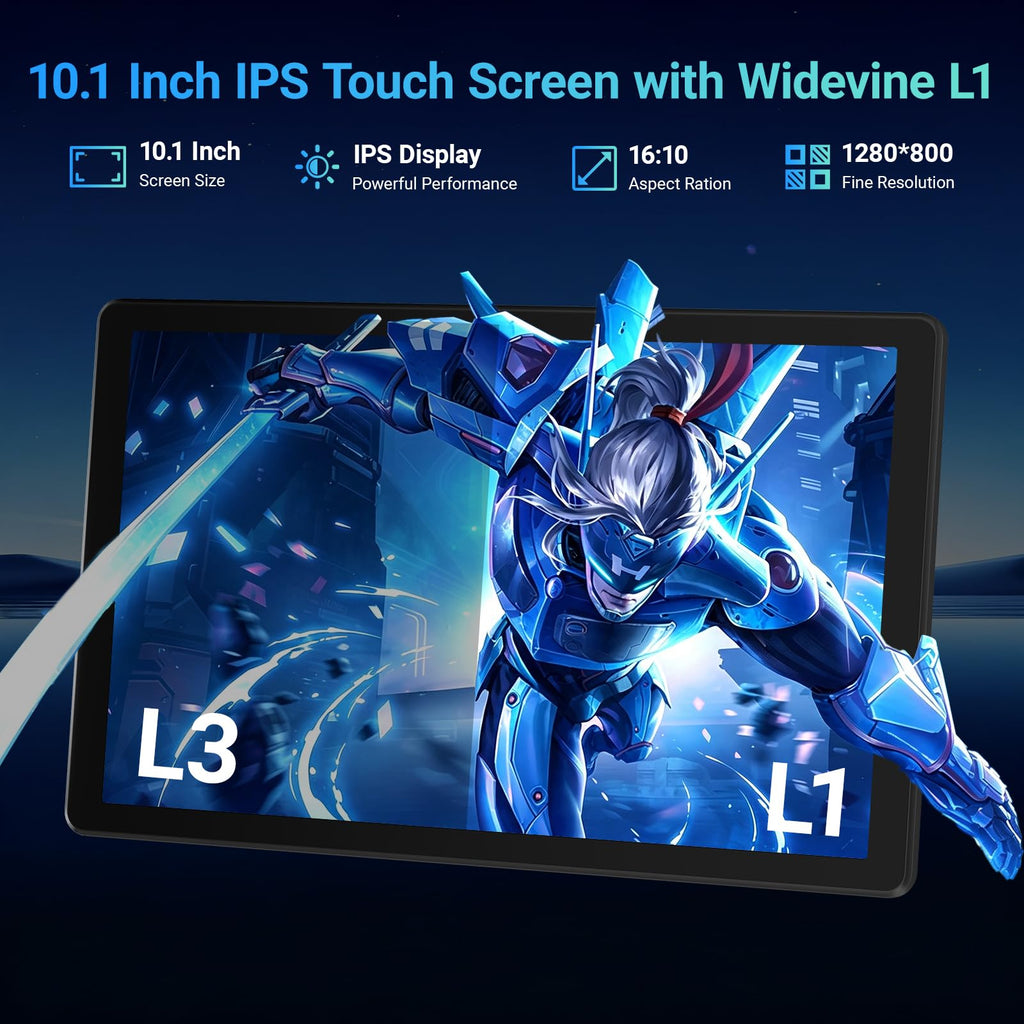 Tablet, Android 16 Tablet, 24GB+64GB+1TB TF, Tablet with Keyboard