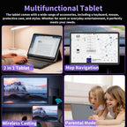 2026 Android 16 Tablet with Keyboard - 10 Inch Tablet with Gemini AI(Black)