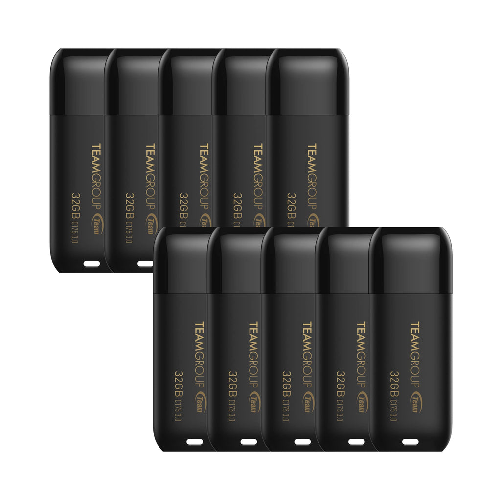 TEAMGROUP C175 1TB USB 3.2 Gen 1 (USB 3.1/3.0) Read 100MB/s Flash Thumb Drive, External Data Storage Memory Stick Compatible with Computer/Laptop/Desktop/PC Matte Black TC17531TBB01