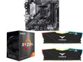 NEWEGG Motherboard CPU Memory Combo - B550-F ATX Motherboard Bundle with Ryzen 5 5500 6-Core 3.6 GHz CPU and 16GB (2 x 8GB) 288-Pin PC RAM DDR4 3200 Desktop Memory